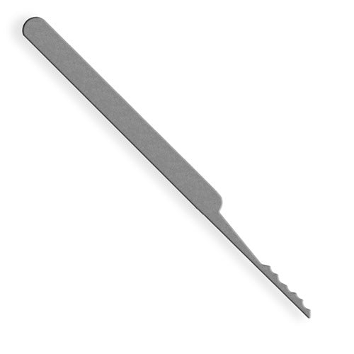 Lockpick Front View Single Sided Long Rake Standard Lock Pick – Lockpicks.com