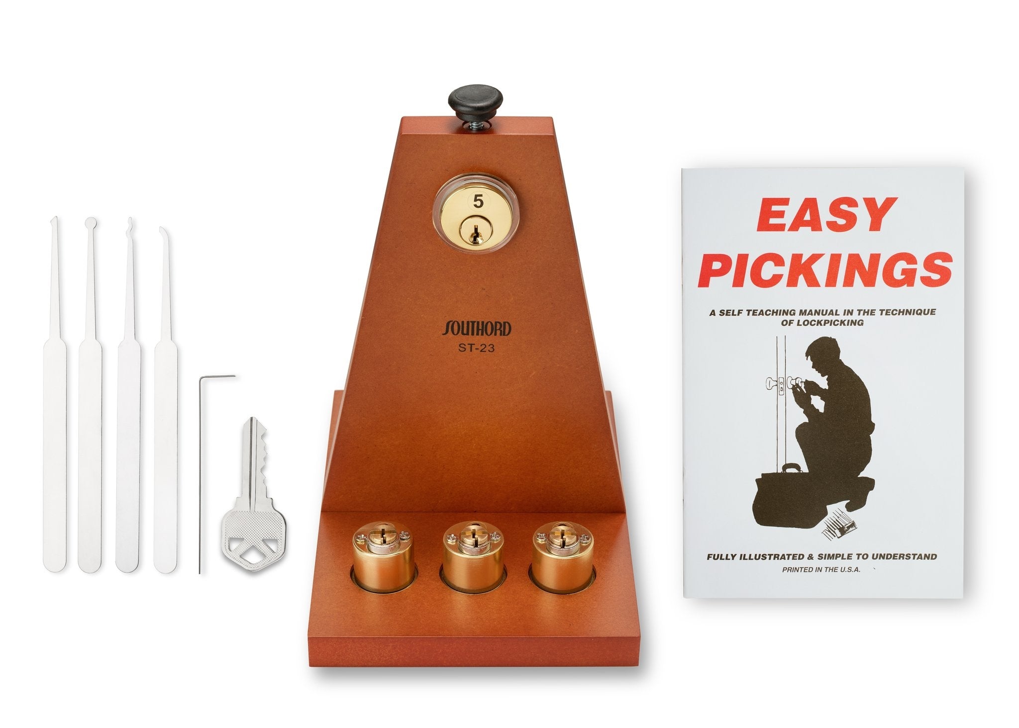IMPROVED! Repinnable Locksmith School-In-A-Box Lock Picking Training ...