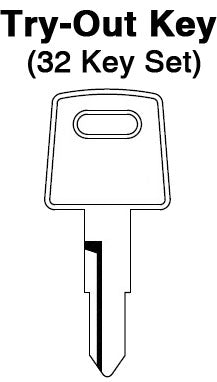 HONDA - HD75 Set - TO-115 (HD75) 32pc. Try-Out Key Set