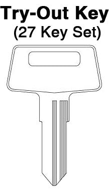 KAWASAKI - X256 Key - TO-27 (X256) 27pc. Try-Out Key Set