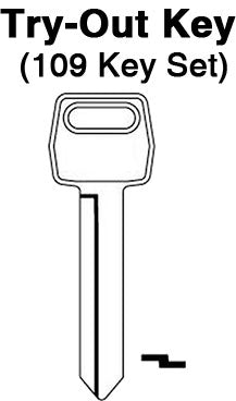 FORD - 1991 & UP  Door Locks (Escort & Tracer) - Aero Lock TO-56 (H60/H62) 109pc. Try-Out Key Set
