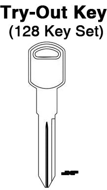GM - Door Locks (spaces 4-10) - TO-91 (B86) 128pc. Try-Out Key Set