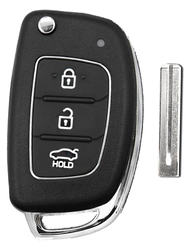 Hyundai Santa Fe ix45 3-Button Flip Remote Key -by Kee-Co