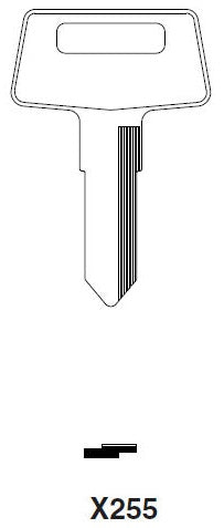 Keyページ KAWASAKI - X255 Key - TO-22 (X255) – Lockpicks.com