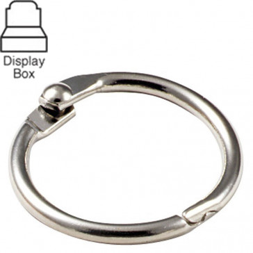 1" Metal Binder Ring Display Box (50/Box) -by Lucky Line