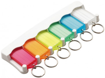 DISCONTINUED-6-Key Tag Rack -by Lucky Line