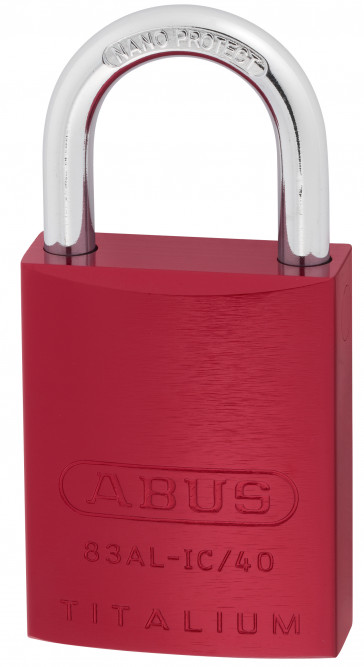 ABUS 83AL-IC/40 Red w/ 1.5" Shackle