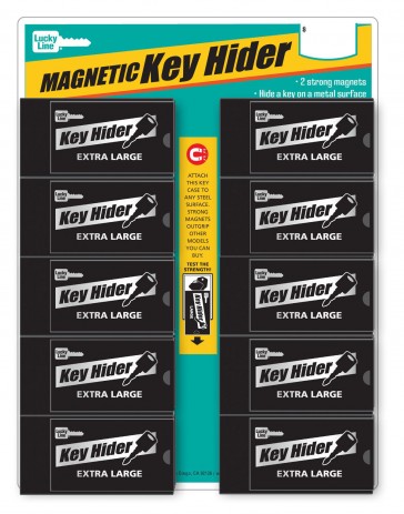 X-Large Magnetic Key Hider Display (10/Cd) -Lucky Line