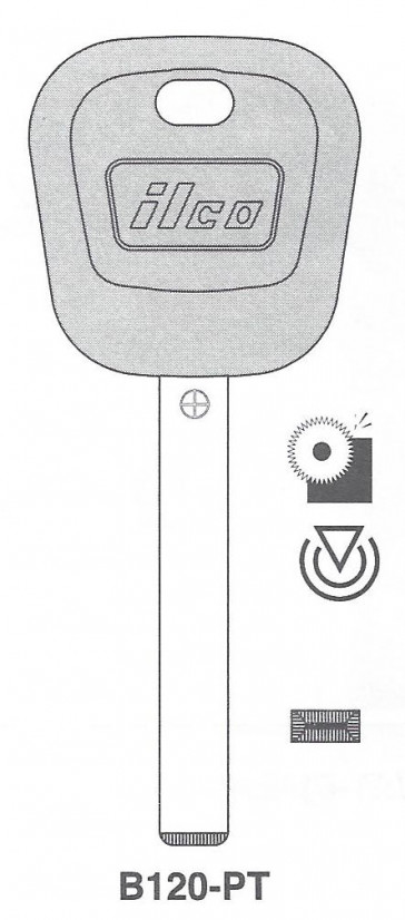 GM (B120-PT, B121-PHT) 46 Circle+ Transponder Key