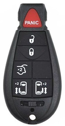 Chrysler / Dodge 6-Button Fobik Remote (FCC ID: IYZ-C01C, M3N5W783X) Philips 46 433Mhz -by Kee-Co