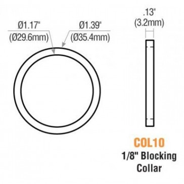1/8” Blocking Ring (Oil Rubbed Bronze) 10PK -by GMS