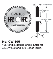 ASSA 105 Degree Double-Sided Cutter