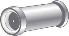 EDV-100: 160º 1/2" SMALL DOOR VIEWER - POLISHED BRASS FINISH