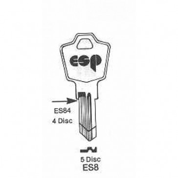 ESP Cabinet Lock Blank (ES8, 1502)