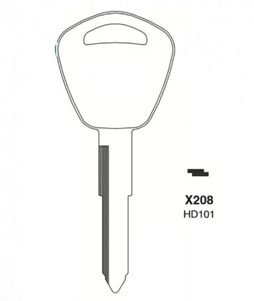 Honda (HD101, X208, HOND-37D) Key Blank 10-PACK