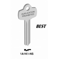 Best 'K' Key Blank (NS) (Jet)