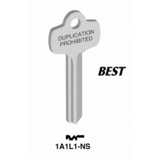 Best 'L' Key Blank (NS) (Jet)