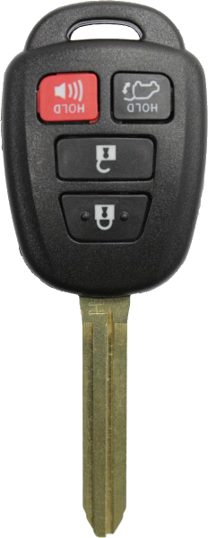 Toyota Camry 4- Button Remote Head Key w/ Trunk (FCC ID: HYQ12BDM) H-Chip 313.8MHz -by Kee-Co