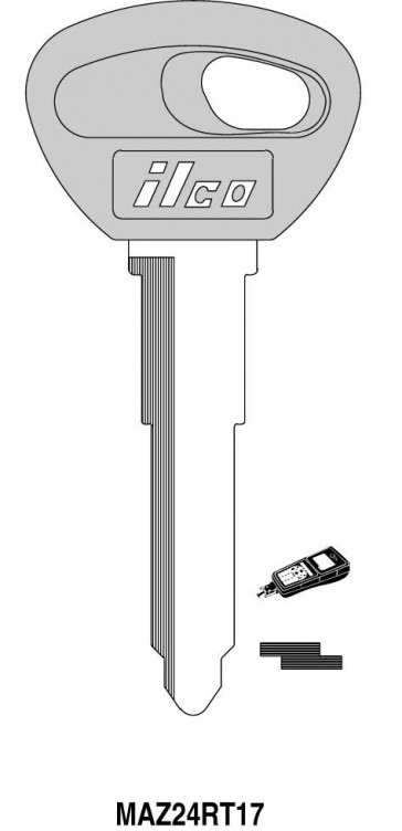 Mazda Transponder Key (TP20MAZ-11D.P2)