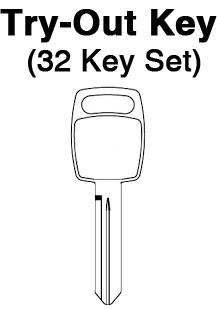 GM - Saturn 1991 to 1994 Trunk, Hatch Locks - Aero Lock - TO-49 (B88) 32pc. Try-Out Key Set