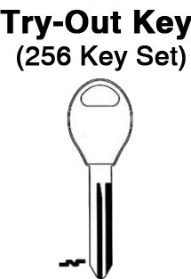 NISSAN- Door Locks - TO-102 (DA34) 256pc. Try-Out Key Set