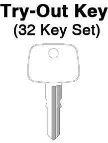 HONDA - All Door Locks - TO-10 (X71) 32pc. Try-Out Key Set