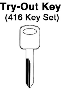 FORD - Ignition Locks (Spaces 2-8) - Aero Lock - TO-111 (H75) 416pc. Try-Out Key Set