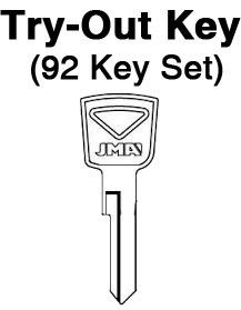 FORD - 1954 -1966 Door & Ignition Locks - Aero Lock - TO-118 (H27) 92pc. Try-Out Key Set