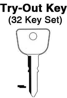 HONDA - All Door Locks - TO-15 (X129) 32pc. Try-Out Key Set