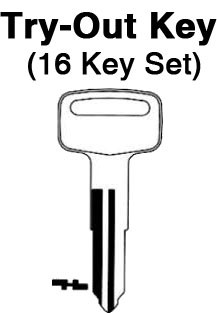 YAMAHA & SUZUKI - 1981 & up ("C" Series) - TO-29A (YH48) 16pc. Try-Out Key Set