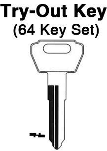 SUZUKI - 1988 & Up (1988 Katana, 1989 & up expanded) - TO-59 (SUZ12) 64pc. Try-Out Key Set