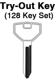 CHRYSLER - 1993 ALL Locks - Aero Lock TO-65 (Y155) 128pc. Try-Out Key Set