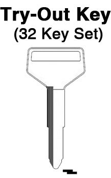 TOYOTA - All Locks - TO-6 (TR33) 32pc. Try-Out Key Set