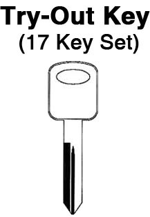 FORD - Glove Box Locks - Aero Lock TO-85A (H75) 17pc. Try-Out Key Set