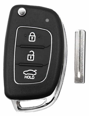Hyundai Santa Fe ix45 3-Button Flip Remote Key -by Kee-Co