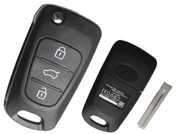 Hyundai ix35 3-Button Flip Remote Key -by Kee-Co