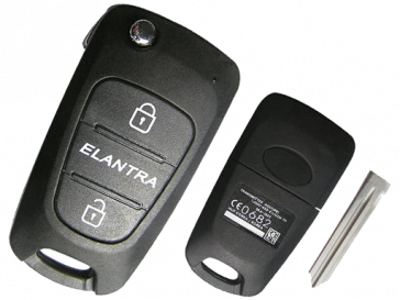 Hyundai Elantra 2-Button Remote Flip Key -by Kee-Co