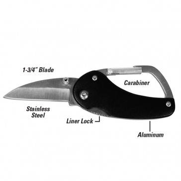 UtiliCarry™ Carabiner Knife (1/CD) -by Lucky Line