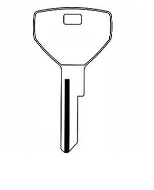 Chrysler Key Blank (Y153-NP, CHR-18E, P1786)
