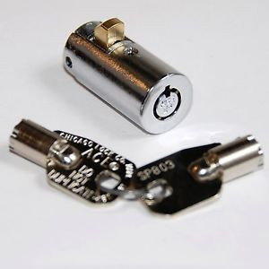200 LN Chicago ace II lock & key BEST MADE USA  for SNACK SODA  Machines Locks 