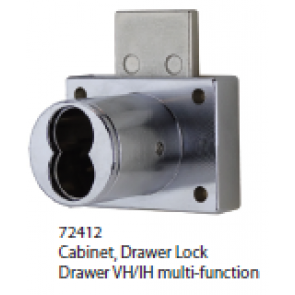 Small Format Interchangeable Core - Cabinet Drawer Lock -by CCL