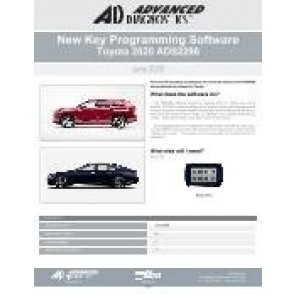 ADS-2296 - Toyota / Lexus 2020 New Key Programming Software