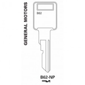 GM Key Blank -B62