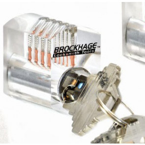 Brockhage Clear Practice Lock (Spool Pins)