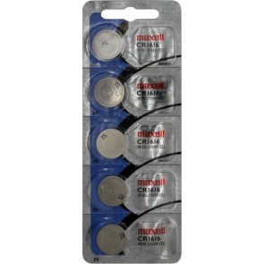 5-Pack of CR1616 3-Volt Lithium Batteries (Exp 02/20) -by Maxell