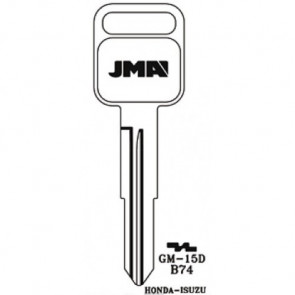 GM Key Blank (B74-NP, GM15D, X198)