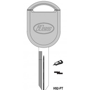 Ford (H92PT, H84PT, TP33FO-15D.P) 80-Bit ILCO Transponder Key 