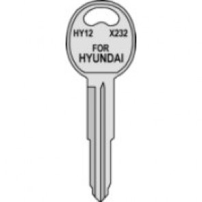 Hyundai Key Blank (HY12-NP, HY-6D, X232) 10-PACK