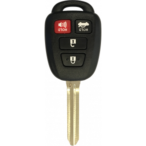 Toyota Camry 4-Button Remote Head Key w/ Trunk (FCC ID: HYQ12BDM) Tex 4D-67 314.4MHz -by Kee-Co