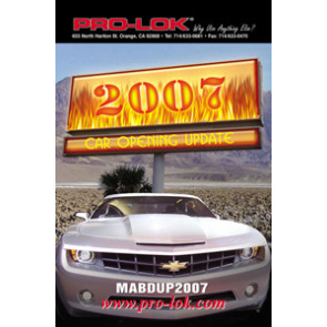2007 Car Opening Manual Update
